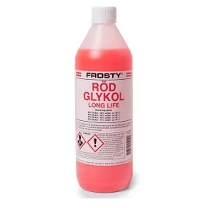 Glykol Etylen (Röd) - 1 Liter